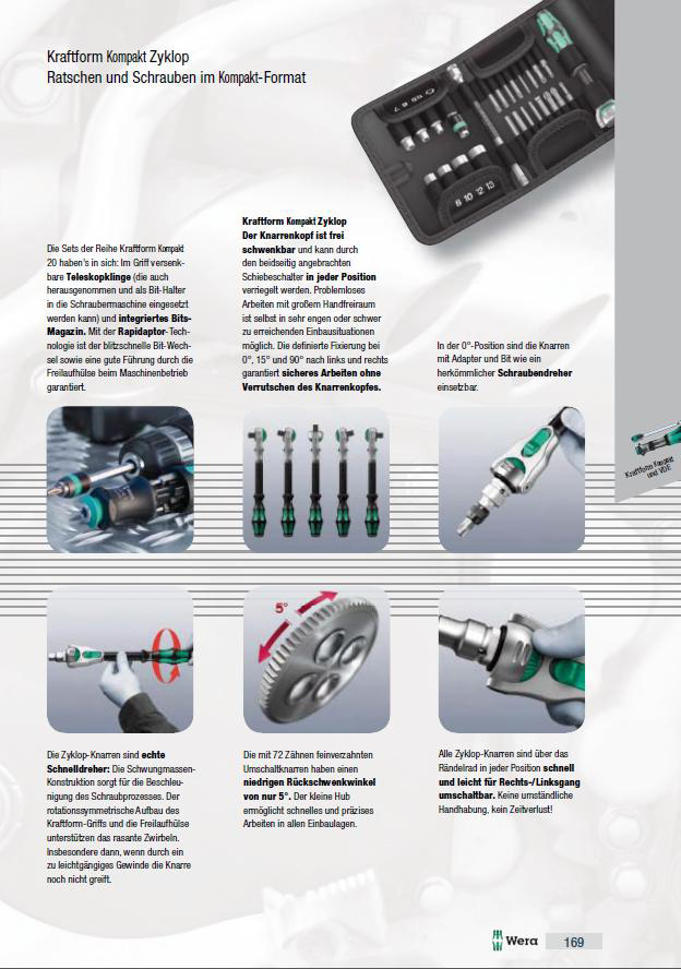 Wera Kraftform Kompakt Zyklop Mini 1 gereedschapsset